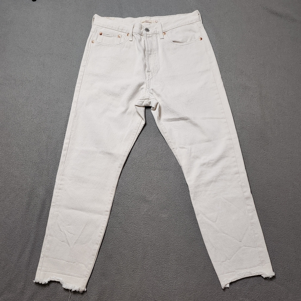 Levi’s Wedgie Raw Hem Jeans Sz 30 Cream